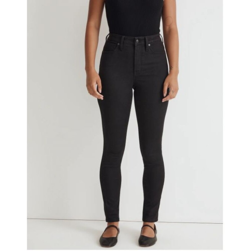NEW Madewell Curvy High Rise Skinny Jean Black 33P NWT